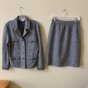 Women’s 2 piece St. John knit suit.